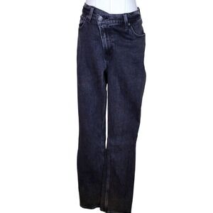 Abercrombie & Fitch The 90's Slim Straight Ultra High Rise Curve Love 27/4 Cross